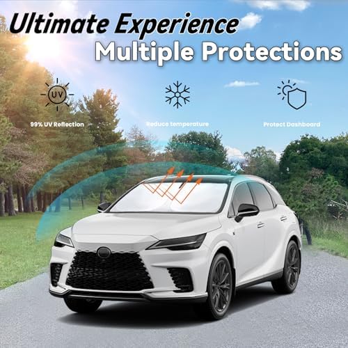 Windshield Sun Shade for Lexus RX 2010-2015, 2023-2024 RX Sunshade - Image 3
