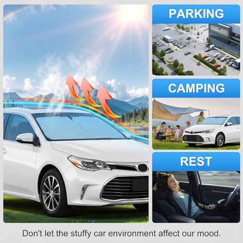 Custom Fit Windshield Sun Shade for Toyota Avalon 2013-2018 - Image 6