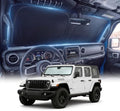 DMJN Front Windshield Sun Shade for Jeep Wrangler JL JK JT (2011-2026), [Nano Ice-Crystal Coatings] UPF50+ Heat & UV Block, Protect Car Interior & Keep Cool, Flodable Steel-Ring Car Cover for Summer by DMJN