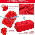 26Pcs Car Wash Cleaning Kit with Foam Gun Sprayer Detailing Brushes Window Water Scraper Tire Brush Towels Complete Interior Exterior Detailing Set for Car - Image 6