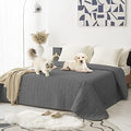 Waterproof Blanket Couch Cover for Dogs Non-Slip Pet Sofa Protector | Tcksstex Non-slip waterproof couch cover scratch resistant machine washable protects sofa bed car（82x82- Dark Grey） by TcksstexFauxFurDogBedCover