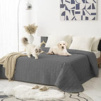Waterproof Blanket Couch Cover for Dogs Non-Slip Pet Sofa Protector | Tcksstex Non-slip waterproof couch cover scratch resistant machine washable protects sofa bed car（82x82- Dark Grey） by TcksstexFauxFurDogBedCover