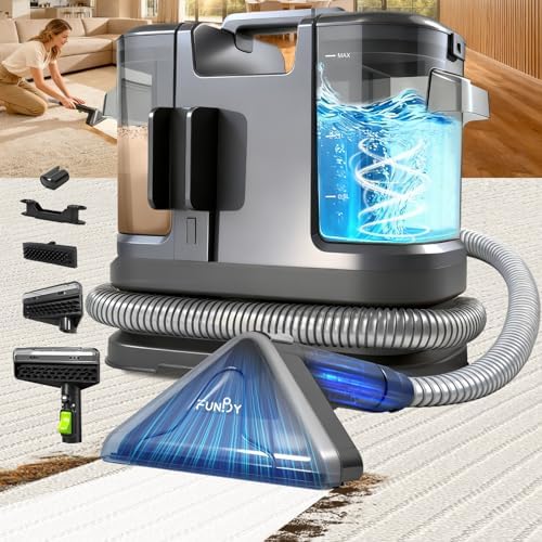 Portable Carpet Cleaner Machine, Carpet & Upholstery Cleaner Machine 15KPA by FunBy