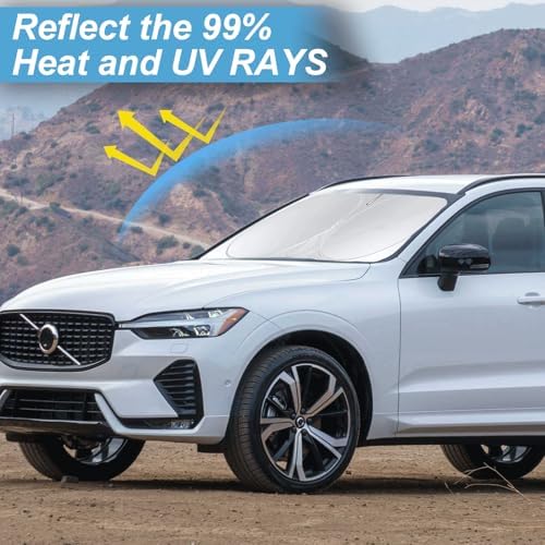 Custom Fit XC60 Windshield Sunshade for 2018 2019-2024 2025 2026 Volvo XC60 - Image 2