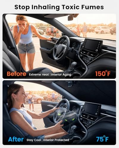 REEVAA Car Windshield Sun Shade for Toyota Camry 2026 - Image 2