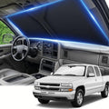 Windshield Sun Shade for Chevy Silverado 1500 1999-2006 Sunshade Front Window Shade Custom Fit Silverado 1500 Accessories Sun Visor Foldable Shade Blocks UV Rays Accessories by AuyNeas