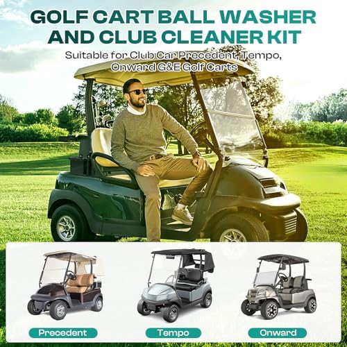 DRIVE UP Golf Cart Ball Washer and Club Cleaner Kit, Club Cart Golf Ball Cleaner and Club Head Washer, Suitable for Club Car Precedent, Tempo, Onward Gas and Electric Golf Carts, OEM 103662801 - Image 7
