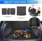 Cartist Cargo Mat Fit for Volkswagen VW Tiguan 5 Passenger 2018-2024 Trunk Mat with Backrest Mat Accessories TPE All Weather Anti-Slip - Image 5