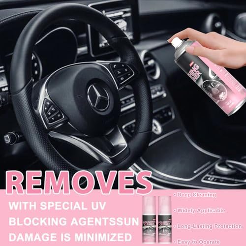 Timeno 2026 New Polishing Cleaner Car Interior, Interior All Purpose Car Cleaner for Rubber, Leather (2) - Image 3