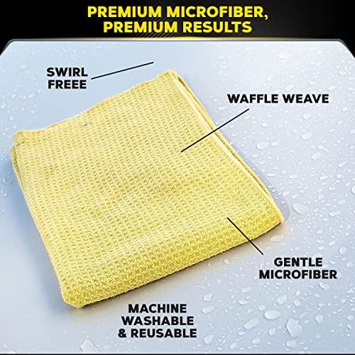 Bucket Boss Auto Wash Organizer for 5 Gallon Bucket - Fast-Drying, Black, AB30060 & Meguiar's Water Magnet Microfiber Premium Car Drying Towel - Super Plush - Image 7