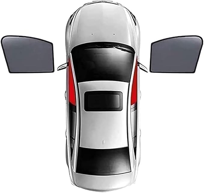 Car Side Window Sunshades for Volvo XC60 2. Gen (Spa) 2018-2024, Magnetic UV Protection Shades for Front/Rear Windows, Heat Resistant Sun Visor Shield Accessories,A/2 Front Doors by Unknown