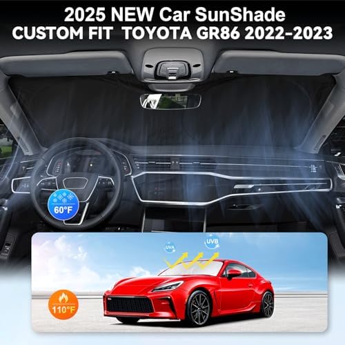 Sunshade for Toyota 86 2017-2024 2025 2026 Sun Shade Front Window Shield - Image 4