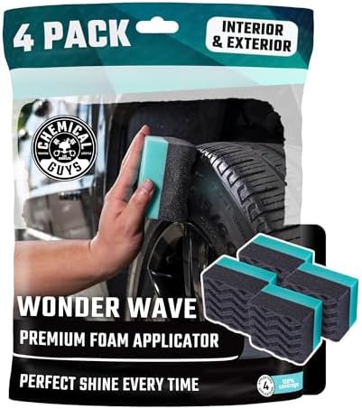 Chemical Guys, Wonder Wave Durafoam Large Tire Shine Applicator, 4 Pack by ChemicalGuys