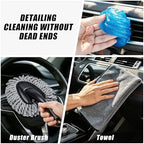 21PCS Car Detailing Kit Interior Cleaner - with Handheld Car Vacuum, Windshield Cleaning Tool, Detailing Brushes, Car Cleaning Supplies Kit for Women Men (Black) - Image 7