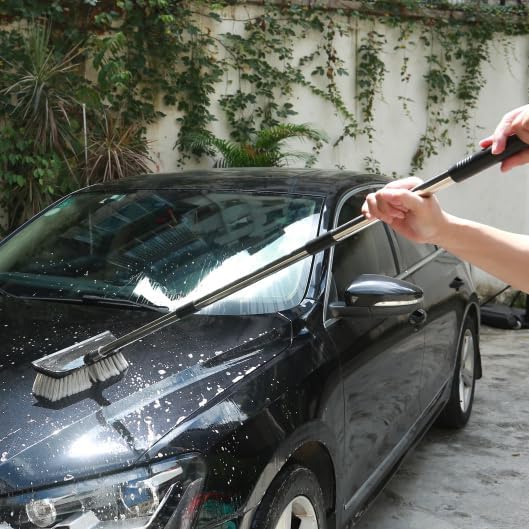 52" Dip Car Wash Brush with Long Handle for Washing Cleaning House Siding, Solar Panel, Auto Cars, SUV, Trucks, RV, Floors and More - Image 5
