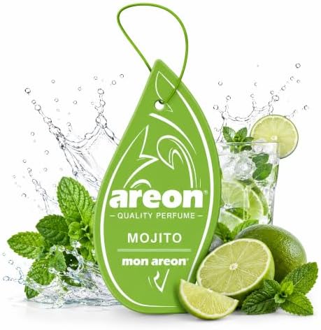 AREON MON MA12 Long Lasting Hanging Best Car Air Freshener Mojito Scent, 12 pack by AREON