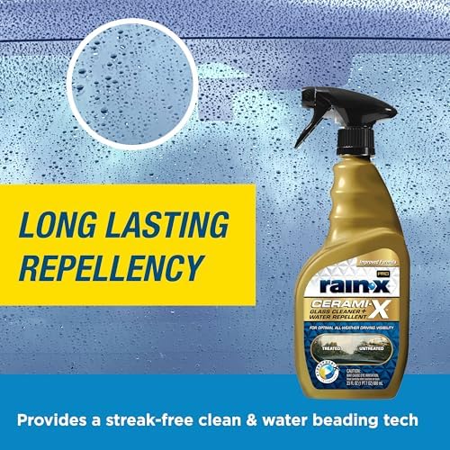 Rain-X 630177SRP Cerami-X Glass Cleaner + Water Repellent, 23oz - Cleaning Effectively While Remaining Streak Free, Protecting Against Contaminants and Stains - Image 6