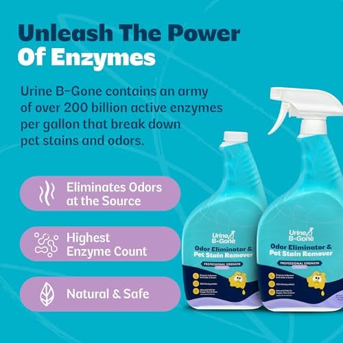 Urine B-Gone Enzyme Cleaner for Human & Pet Urine, Lavender, 32 oz, 2-Pack - Image 6