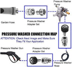 M MINGLE Pressure Washer Adapter Set, Stainless Steel Quick Disconnect Kit - Image 4
