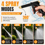 High Pressure Hose Spray Gun with Foam Cannon Garden Hose Nozzle for Car Wash Patio Garden & Outdoor Cleaning - Image 4