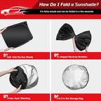 ARISMOTOR Windshield Sun Shade for Honda Passport 2026-2027 - Image 4