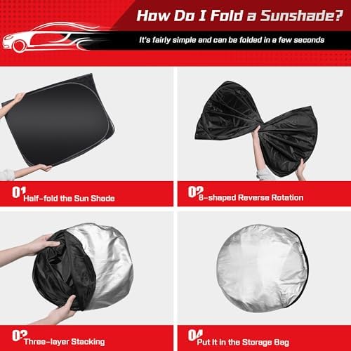 ARISMOTOR Windshield Sun Shade for Honda Passport 2026-2027 - Image 4