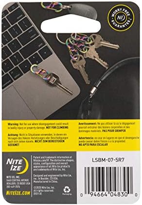 Nite Ize S-Biner MicroLock Stainless Steel - Micro-Sized Dual Carabiner for Keys, Pet Tags & Small Accessories - Center Locking Lever - Twist-to-Lock - Image 7