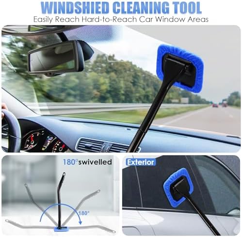 Car Cleaning Kit, Car Interior Detailing Kit with High Power Handheld Vacuum, Detailing Brush Set, Windshield Cleaner, Cleaning Gel, Complete Auto Accessories for Men, Women - Image 3