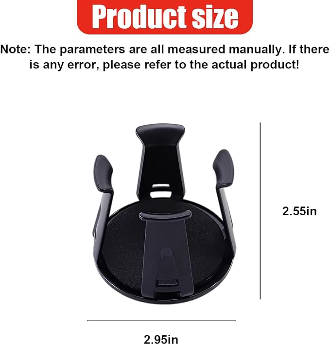 YoRise Car Cup Holder Expander, Automotive Drink Holder Adapter with Adaptive Clamping Arm, Universal Vehicle Cupholder Expander Accessories for Fixing Water Cups, Drinks (1PC) - Image 2