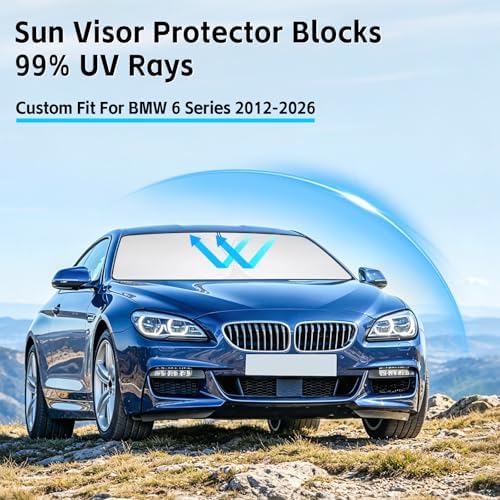 Windshield Sun Shade for BMW 6 Series 2012-2026 Sunshade - Image 2