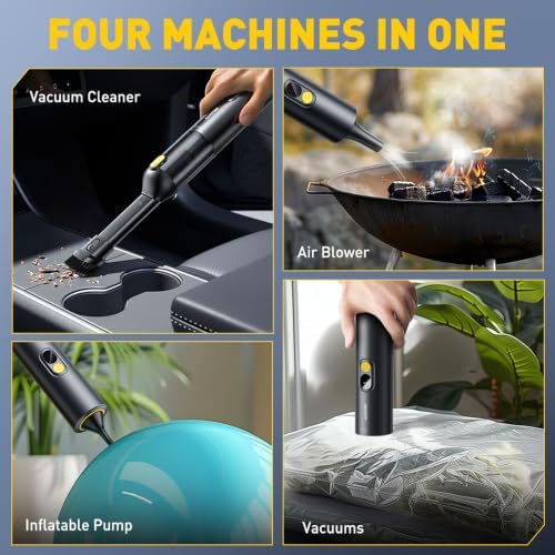 AUXITO Car Vacuum Portable Cordless 14000Pa Suction, Handheld Vacuum Blow & Suction 2 in 1, Small Vacuum Cleaner Hand Held Vacuum for Car, Home, Pet, Office, Ideal Gifts for Men & Women (Black) - Image 2