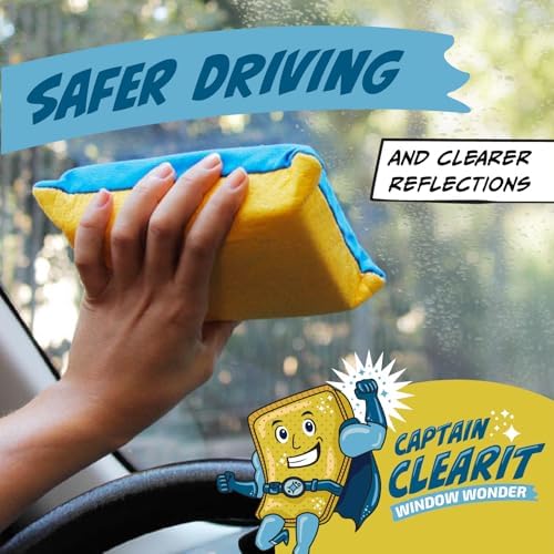JJ KENT Captain Clearit Window Cleaner Sponge for Windshields, 2 Pack - Image 3