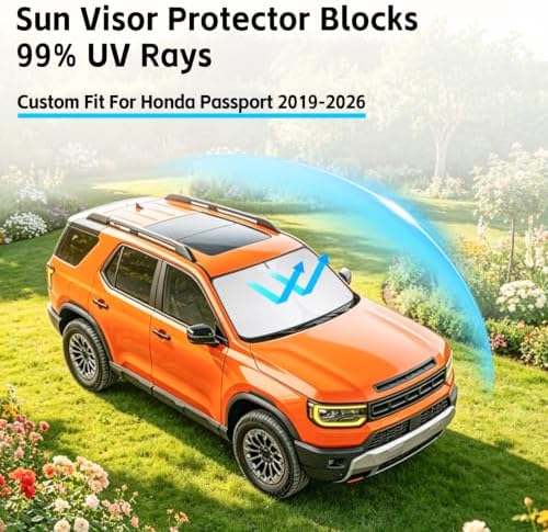 Windshield Sun Shade for Honda Passport 2019-2026 Sunshade - Image 2