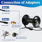 M MINGLE Pressure Washer Hose Reel 300ft x 3/8" / 500ft x 1/4", 4000 PSI - Image 4