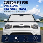 Custom Fit Windshield Sun Shade for Kia Soul Base 2014-2019 - Image 2