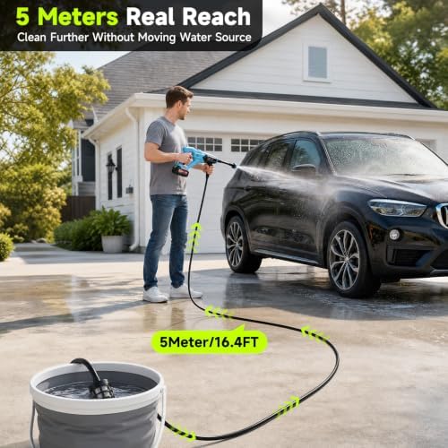 Cordless Portable Washer, Battery Operated Washer with 2x3.0Ah Batteries - Image 6