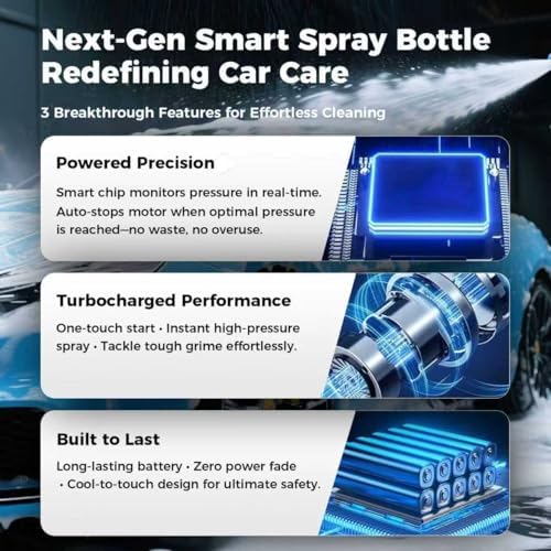 Electric Foam Sprayer, 2L Cordless Rechargeable Car Wash Foam Cannon - Image 4