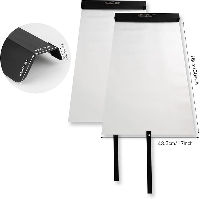 NEWISHTOOL Window Tint Tools Car Door Panel Cover, Tinting Guard Protection | Window Tint Door Panel Protector, Window Film Tint Application Panel Guard, Reusable PET Water Shield Sheets Black - Image 8
