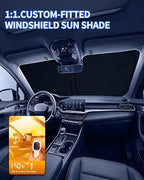 Telluride Customized Windshield Sun Shade for 2020 2021 2022 2023 2024 2025 2026 Telluride Front Window Sunshade Visor Protector Foldable Blocks UV Rays Keep Car Cooler Accessories - Image 2