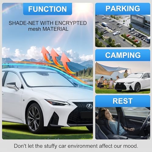 Windshield Sun Shade for Lexus is IS300/IS350/IS500/IS250/IS200t 2014-2026 - Image 6