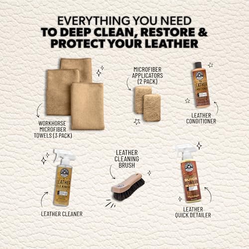 Chemical Guys, 9-Piece Leather Cleaner & Conditioner Kit for Car Interiors - Image 3
