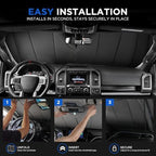 MAIKER OFF ROAD Windshield Sunshade Compatible with Ford F150 2015-2020 - Image 6
