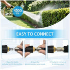 Turbo Nozzle Pressure Washer Tips, Max 4000 PSI, Upgrade 360° Rotating Turbo Spray Tips with 1/4" Quick Connector for Cleaning Car, Garden, Concrete Brick, 4.0 GPM 4.0 Orifice - Image 3