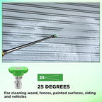 Pressure Washer Tips, 25 Degree Green Nozzle for Clean Cars, 7 Pack - Image 6