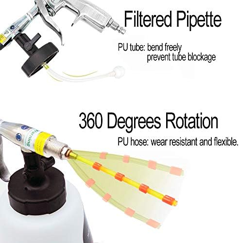 Car Interior Cleaner Auto Detail Tools Car Detailing Kit(Needs Air Compressor) High Pressure Car Cleaning Gun Car Cleaning Kit for Vehicle Upholstery Carpet Seat - Image 3