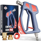 McKillans® Swivel Gun Pro - Swivel High Pressure Water Handle with 3/8" Male Plug and 1/4” Quick Connector Coupler - Power Washer Gun Compatible with Foam Cannon by McKillans