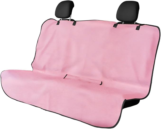 DXNQ Car Towel Seat Cover, Waterproof Sweating Non-Slip Premium Soft Towel Carseat Protector, Universal Machine Washable Car Truck SUV Front Seat Cover for Gym Workout Beach Hiking (Pink, Rear) by DXNQ