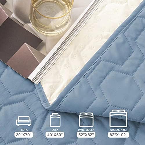 Waterproof Blanket Couch Cover for Dogs Non-Slip Pet Sofa Protector | Tcksstex Non-slip waterproof couch cover scratch resistant machine washable protects sofa bed car（40x50-Stoneblue） - Image 6