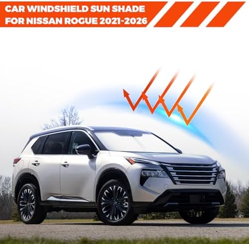 Foldable Front Windshield Sunshade fit for Nissan Rogue 2021-2026 - Image 2