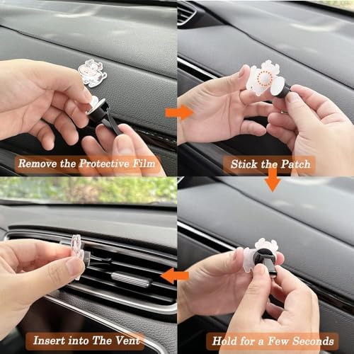 Cute Car Air Freshener Clips,Snail Car Vent Clip,Car Vent Decoration Accessories,Auto Air Conditioner Clip,Automotive Interior Decoration Gifts for Girls and Women - Image 6